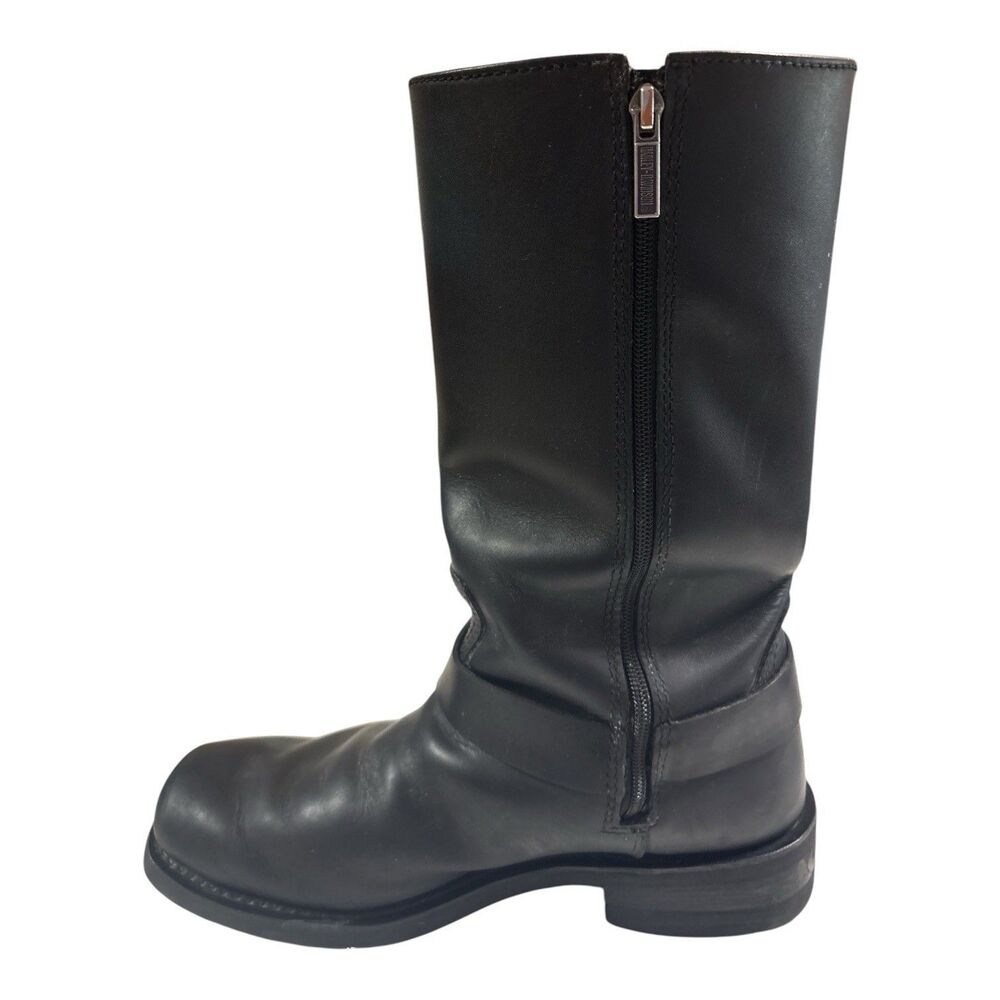 Harley Davidson Iroquois Hi D97386 Men’s 10.5 Leather Harness Motorcycle Boots - Picture 4 of 16